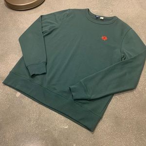 H&M Forest Green “Rose” Sweatshirt